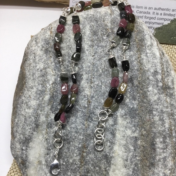 Delicate Tourmaline Tennis Style Bracelet - Picture 8 of 8